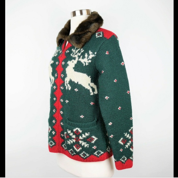 LAUREN RALPH LAUREN Green hand knit wool sweater - Picture 2 of 8